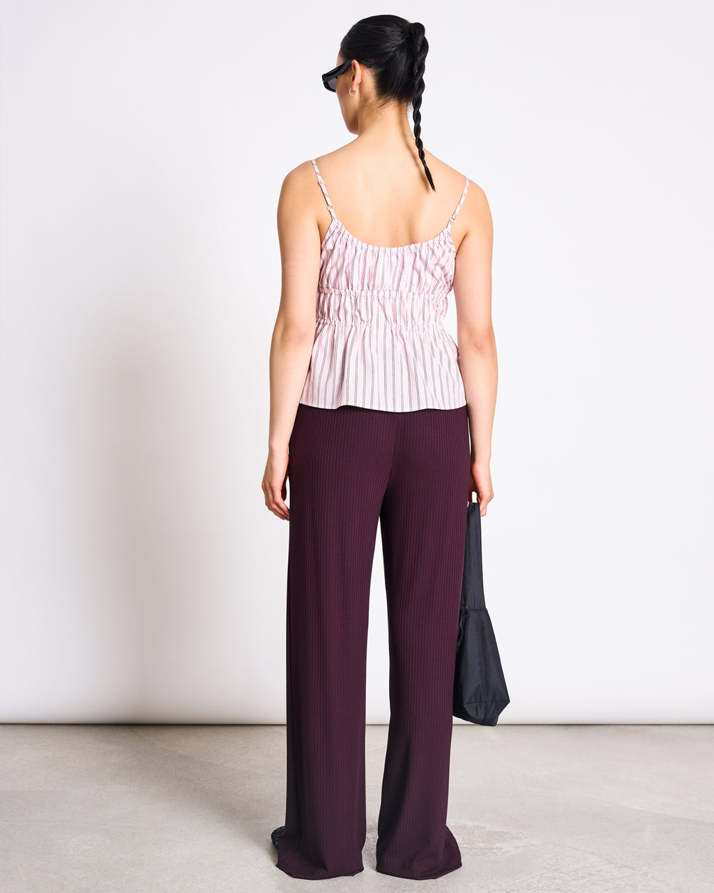 TENCEL™ LYOCELL RIB PANTS SMILLA CHERRY LACQUER