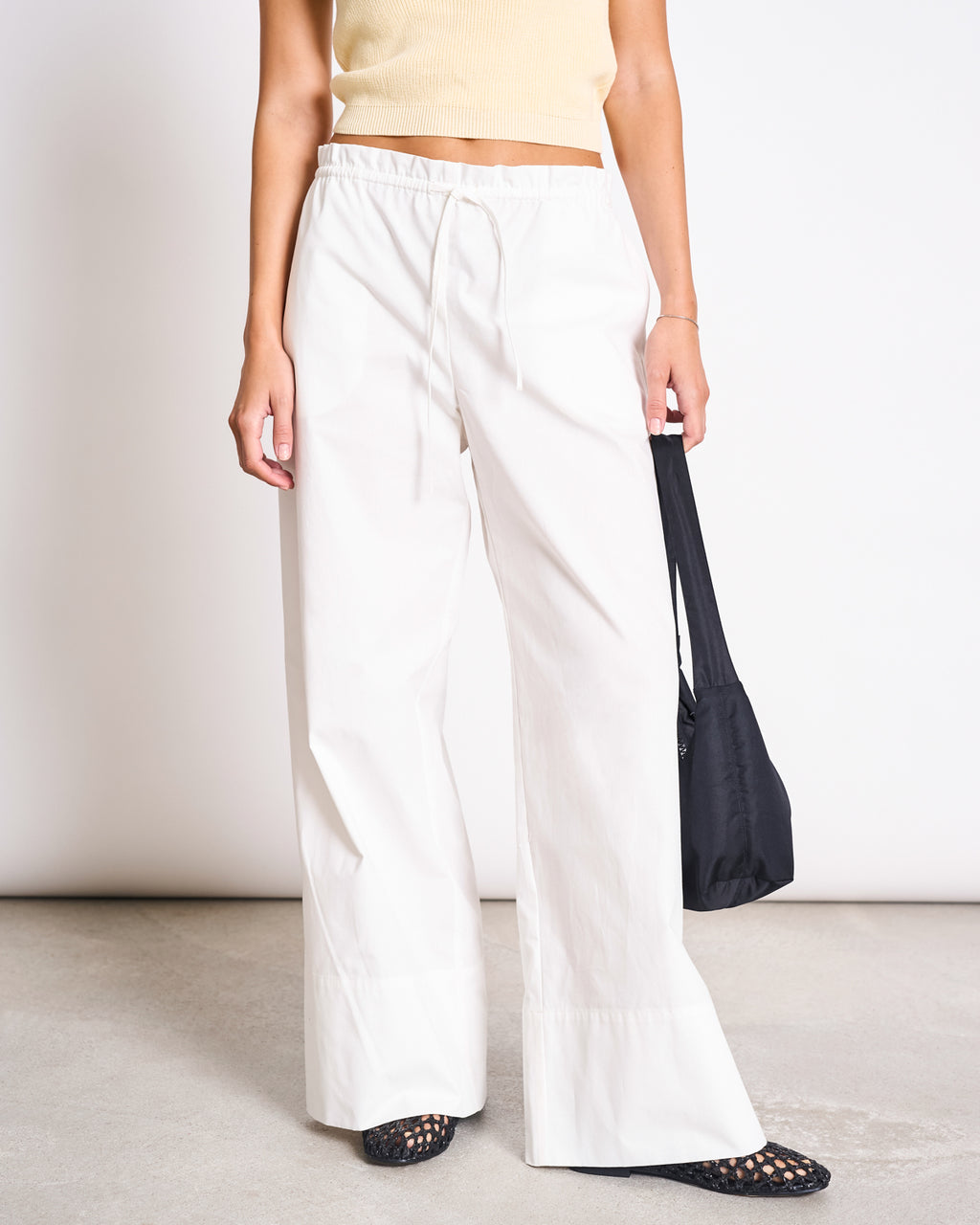 DRAWSTRING WIDE PANTS KIVA WHITE Pants jan-n-june 1
