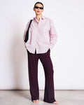 OVERSIZED SHIRT MAMRO LIGHT ORCHID STRIPED