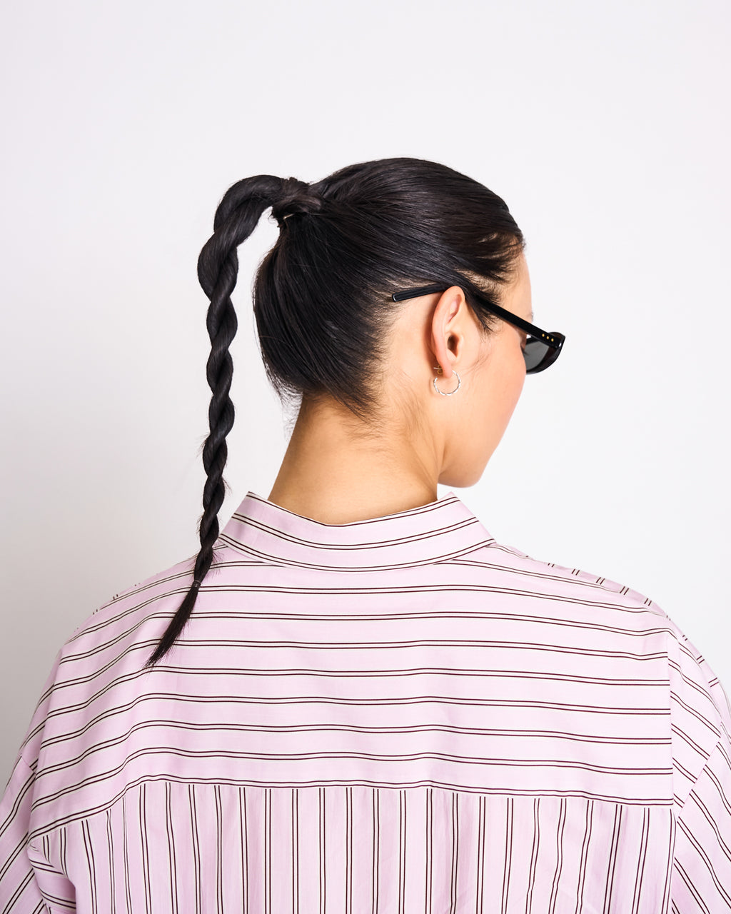 OVERSIZED SHIRT MAMRO LIGHT ORCHID STRIPED