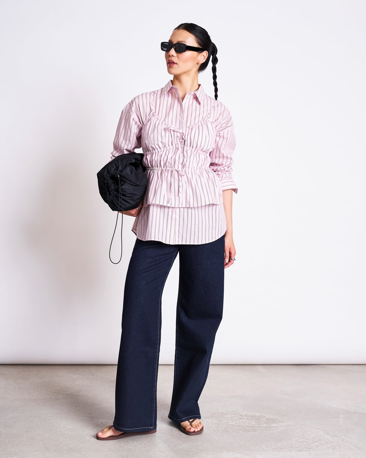 SPAGHETTI TIE TOP EBUR LIGHT ORCHID STRIPED T-shirt jan-n-june 4