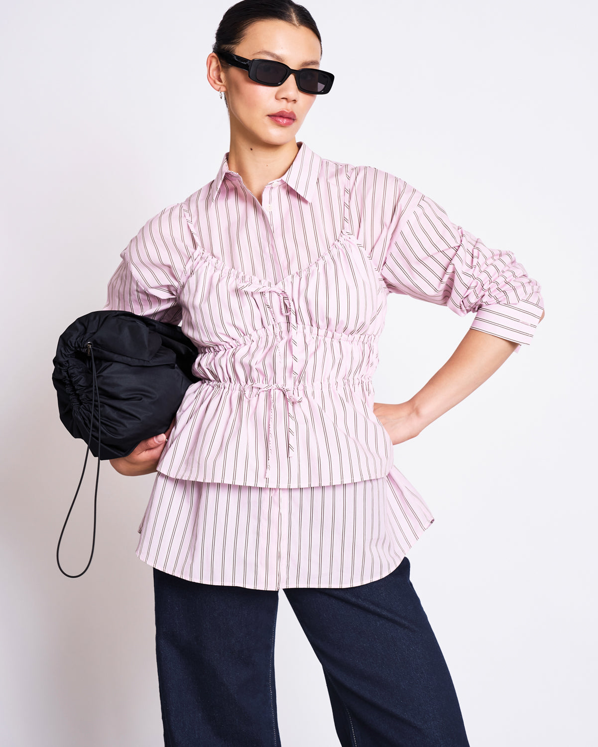 SPAGHETTI TIE TOP EBUR LIGHT ORCHID STRIPED T-shirt jan-n-june 5