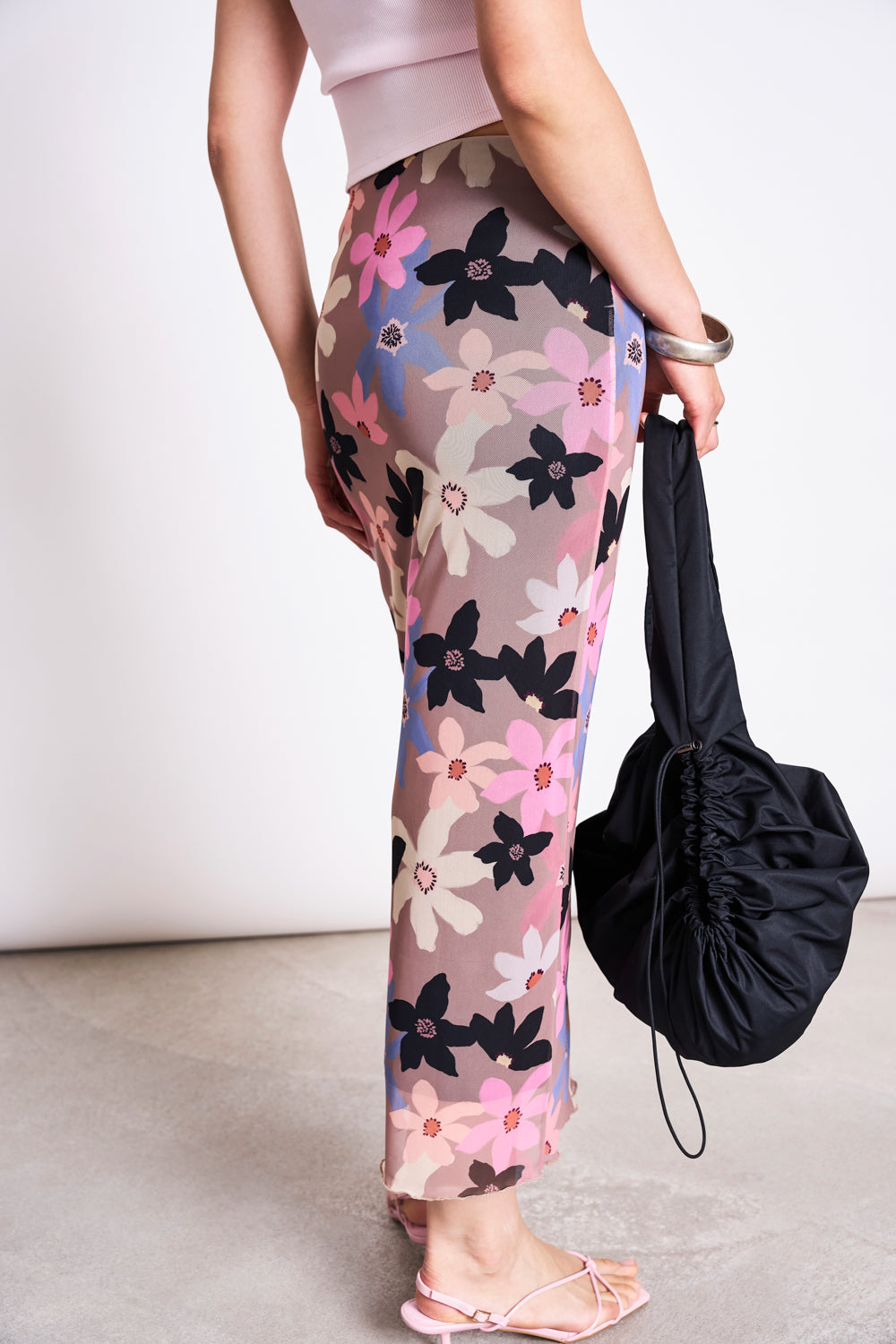 MESH MAXI SKIRT SMUK WILD BLOOM Skirt jan-n-june 1