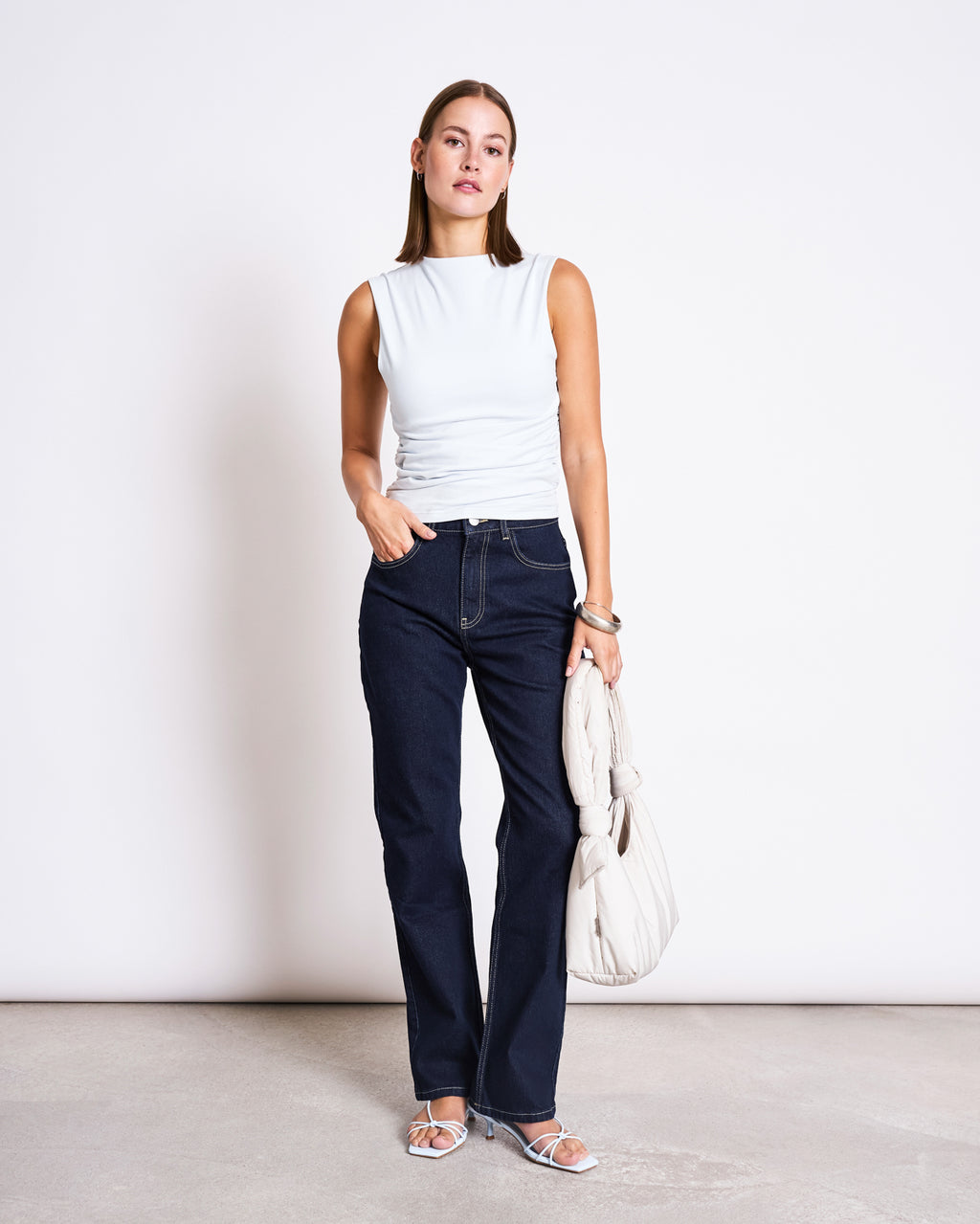 RUFFLE TOP RAFO ICE BLUE GOTS T-shirt jan-n-june 2