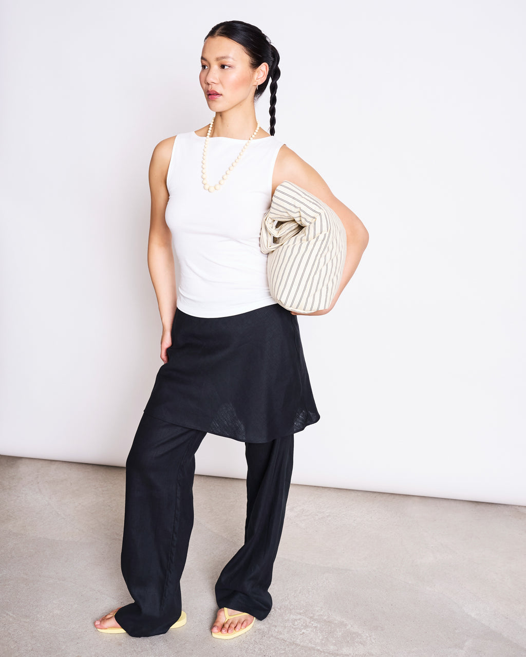 BOAT NECK TOP FELIS WHITE GOTS T-shirt jan-n-june 2