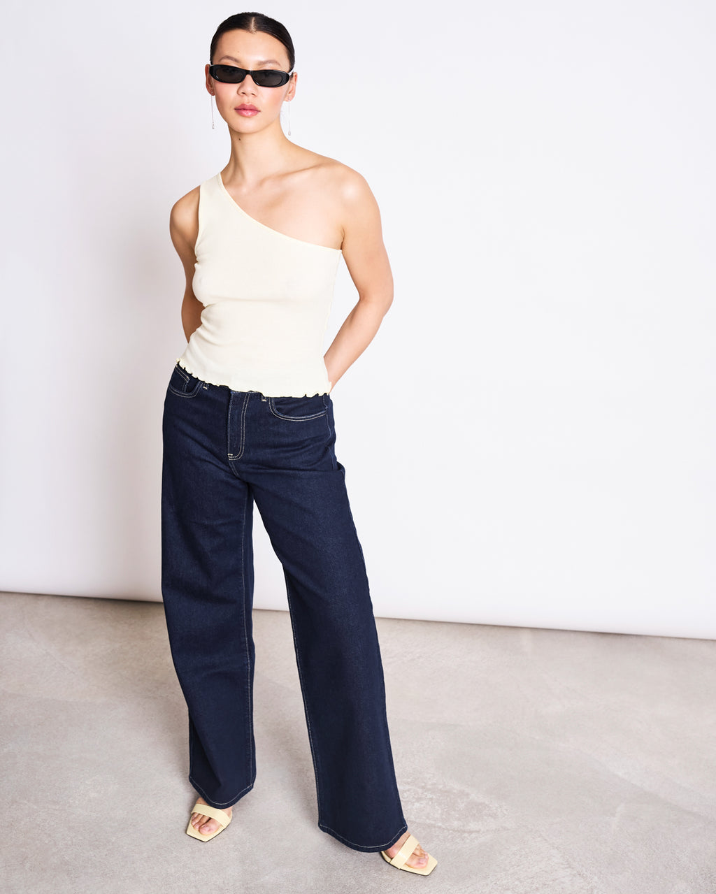 ONE SHOULDER TOP TIGRIS BUTTERMILK GOTS T-shirt jan-n-june 1