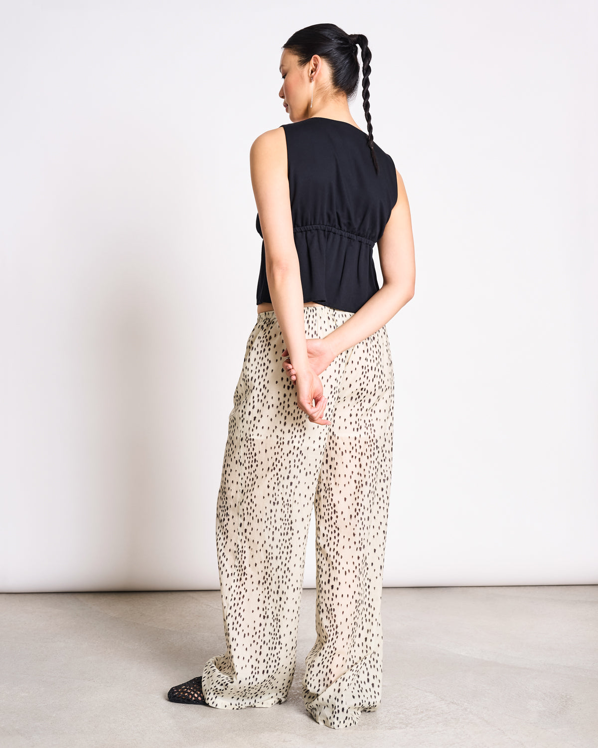 WIDE COTTON PANTS ORIGAN DALMATIAN DOTS Pants jan-n-june 3