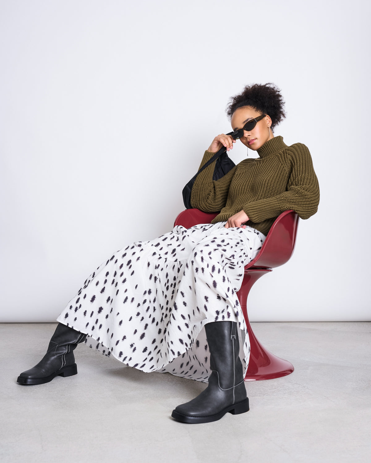 JUMPER OLA WOODY OLIVE GOTS Sweater jan-n-june 1