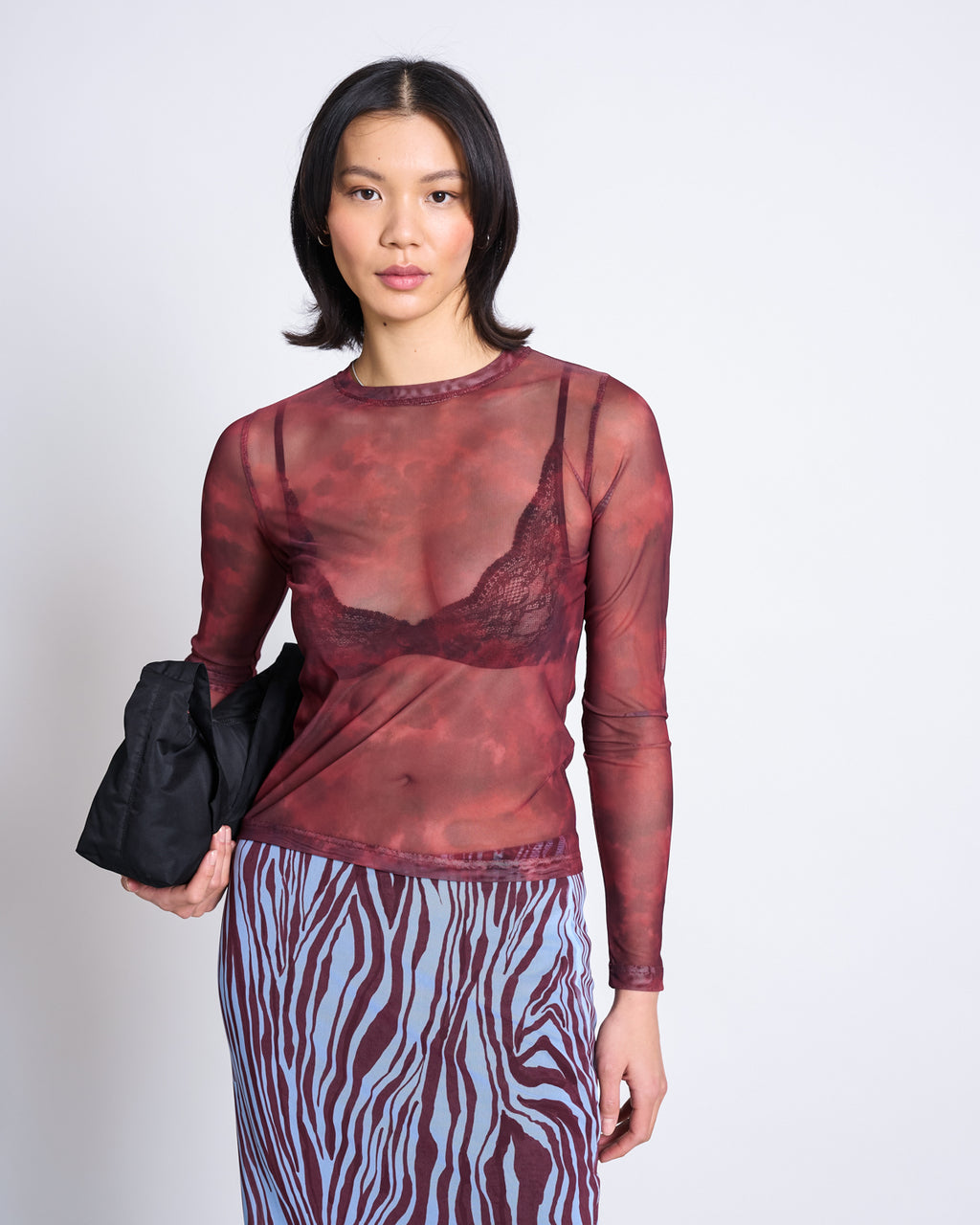 MESH LONGSLEEVE DORA CARMINE CURL Longsleeve jan-n-june 4