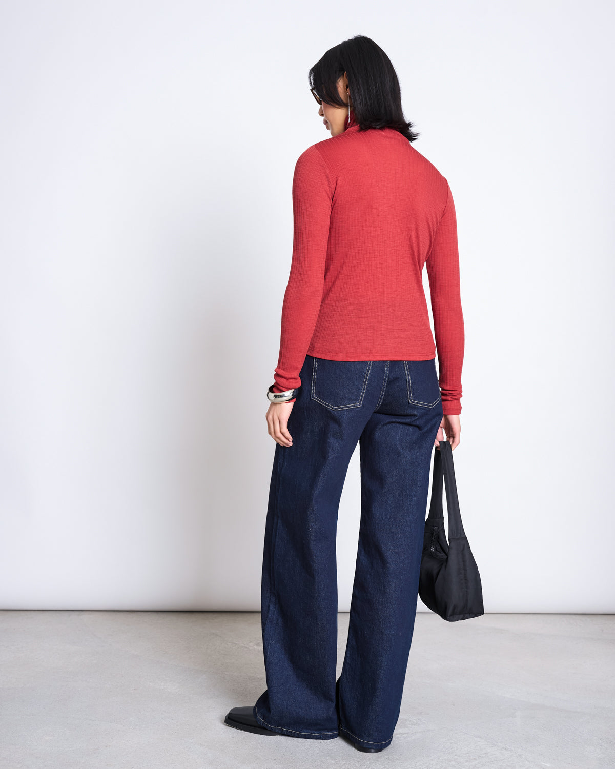 MERINOWOOL RIB TURTLENECK VELL MID RED Longsleeve jan-n-june 4
