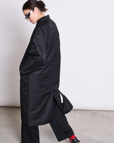 REC. CAR COAT HAZE BLACK