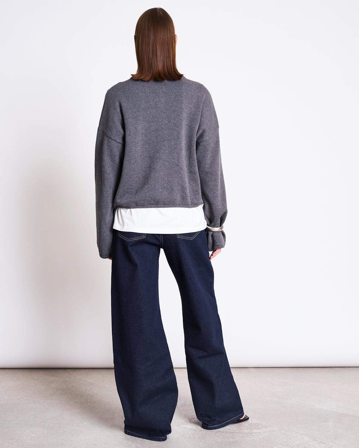 LIGHT CARDIGAN ASAS DARK GREY GOTS