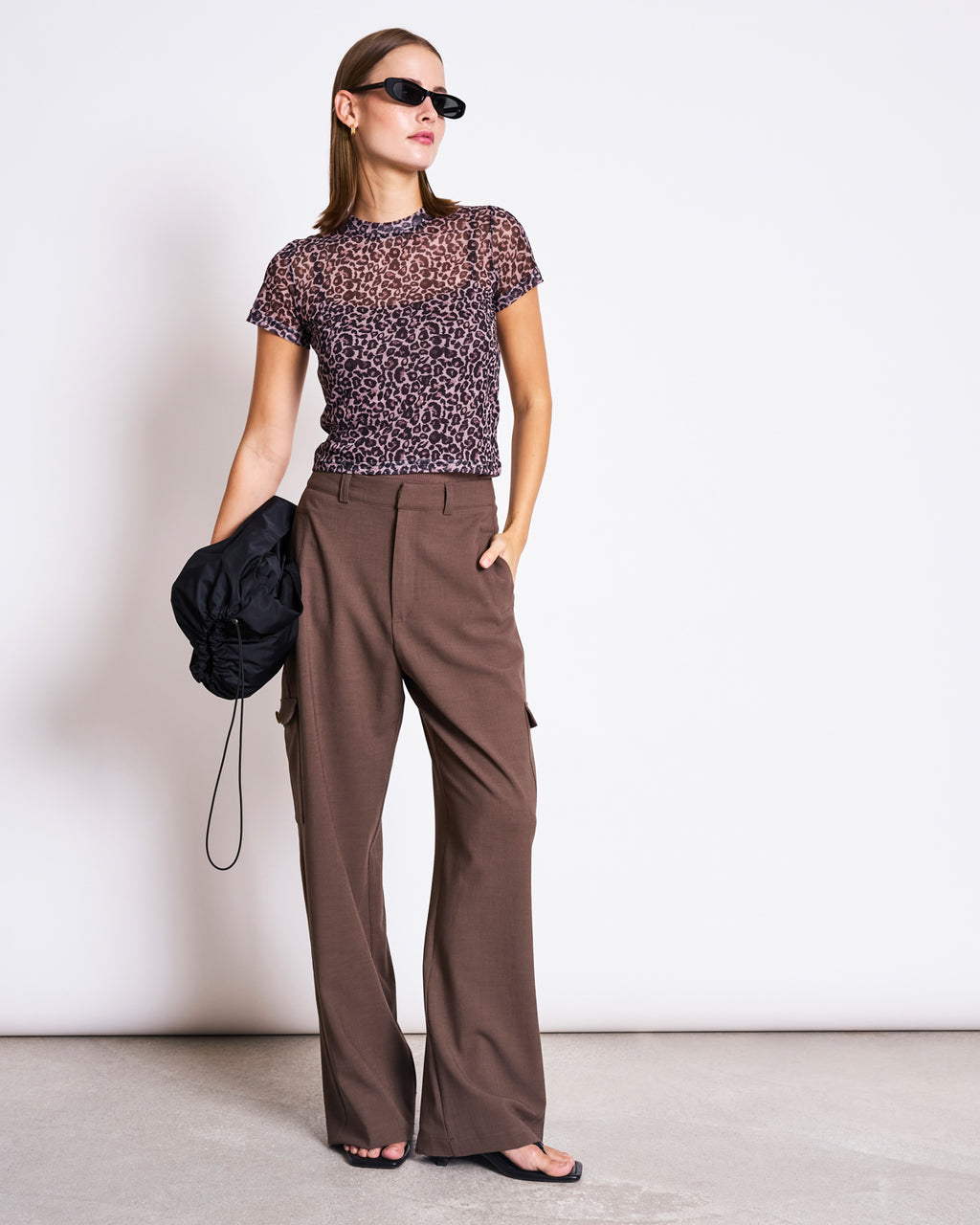 MESH T-SHIRT EVIE LEO PRINT T-shirts jan-n-june 1