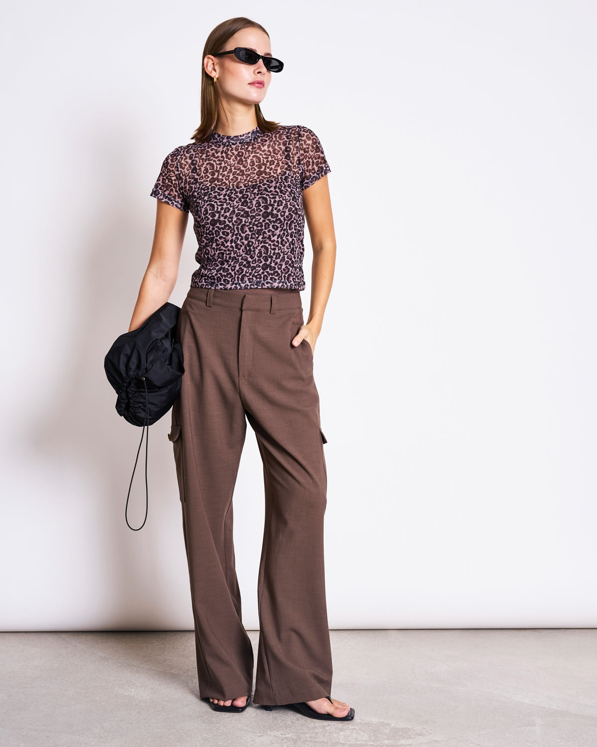 MESH T-SHIRT EVIE LEO PRINT