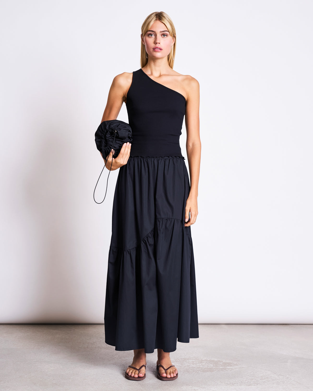TIERED MAXI SKIRT ALCA BLACK Skirt jan-n-june 2