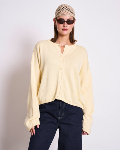 LIGHT CARDIGAN ASAS BUTTERMILK GOTS