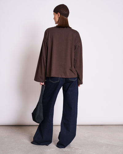 BOXY LONGSLEEVE ANKIRA MUD
