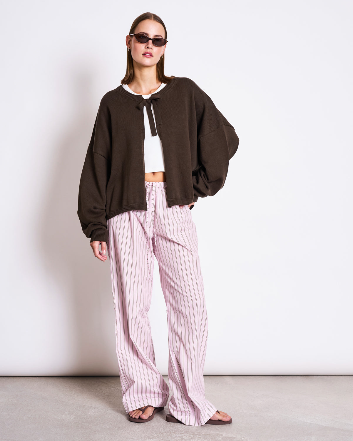 LOOSE TIE CARDIGAN ZEA MUD GOTS – JAN 'N JUNE