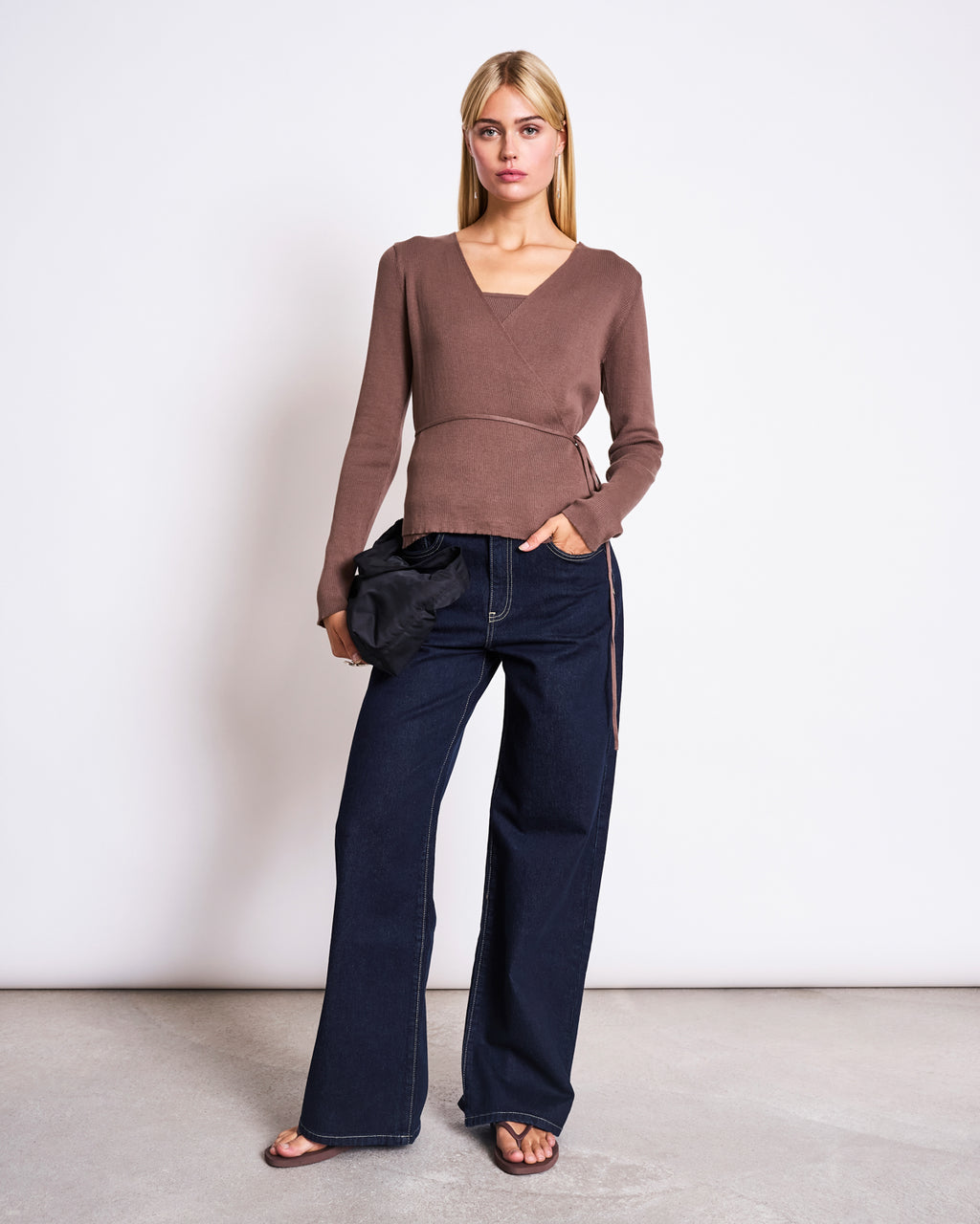 WIDE LEG JEANS TACNA DARK BLUE DENIM GOTS Pants jan-n-june 3