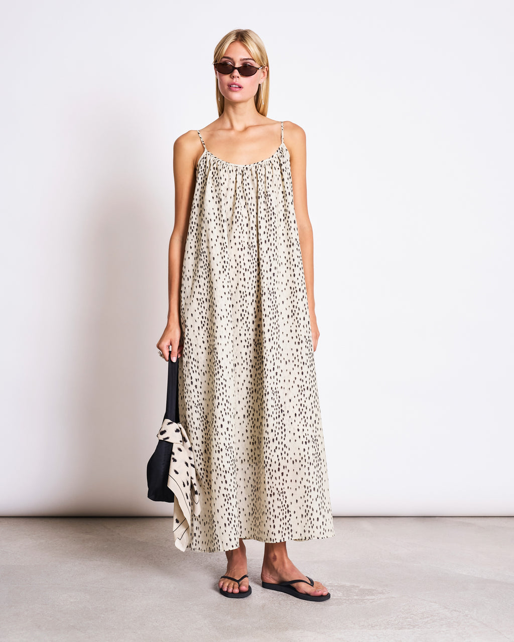 SPAGHETTI MAXI DRESS TOVA DALMATIAN DOTS Dress jan-n-june 3