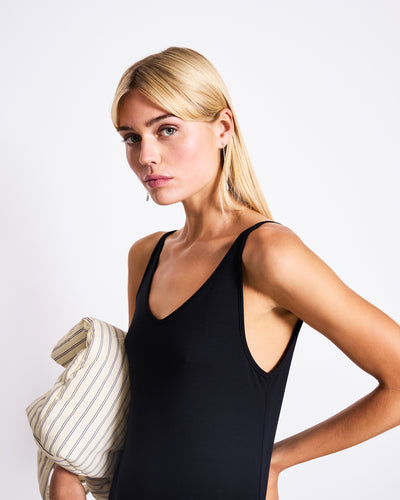 MIDI DRESS TRIANGLE BLACK