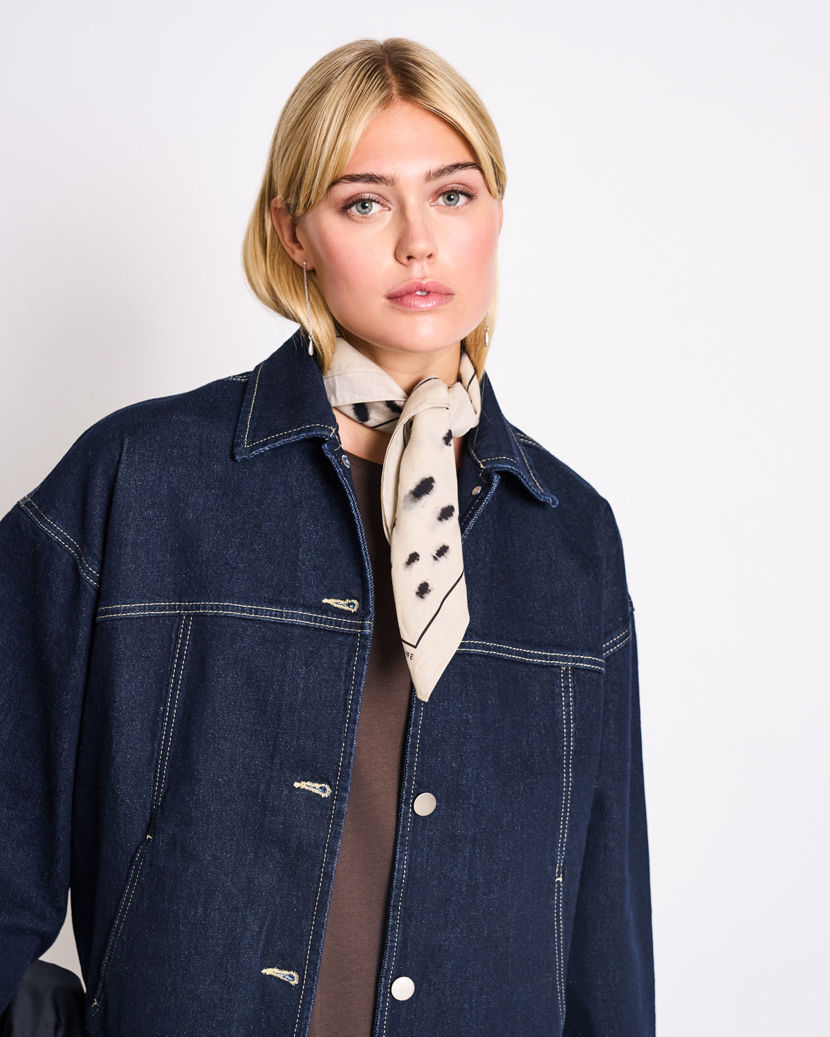 PRINTED COTTON SCARF VAD DALMATIAN DOTS Accessories jan-n-june 1