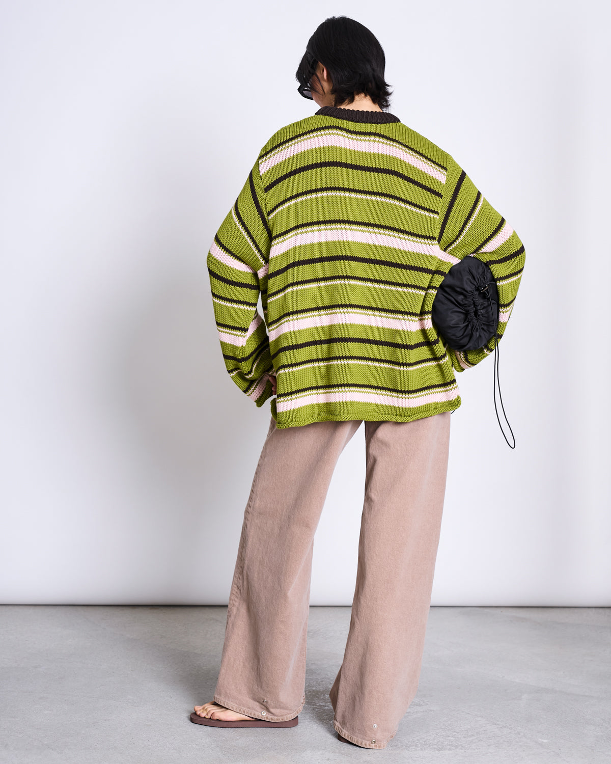 JUMPER SONA SPINACH STRIPED GOTS Sweater jan-n-june 4