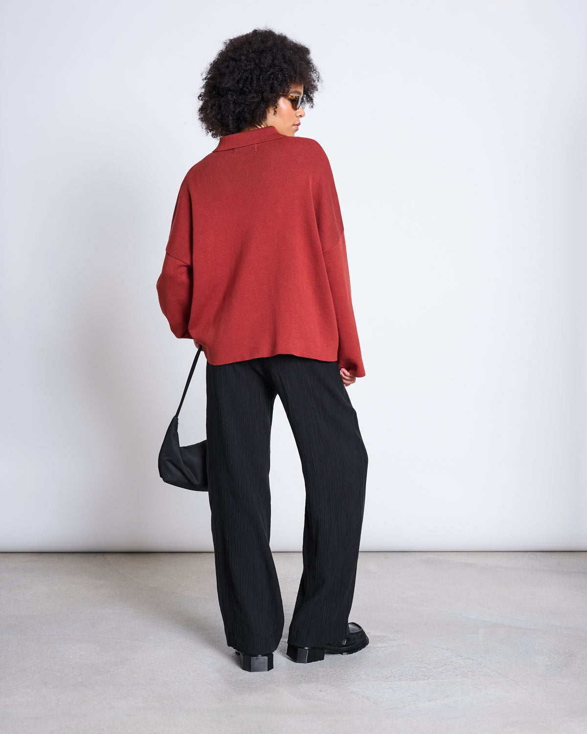 CARDIGAN ANJO MID RED GOTS