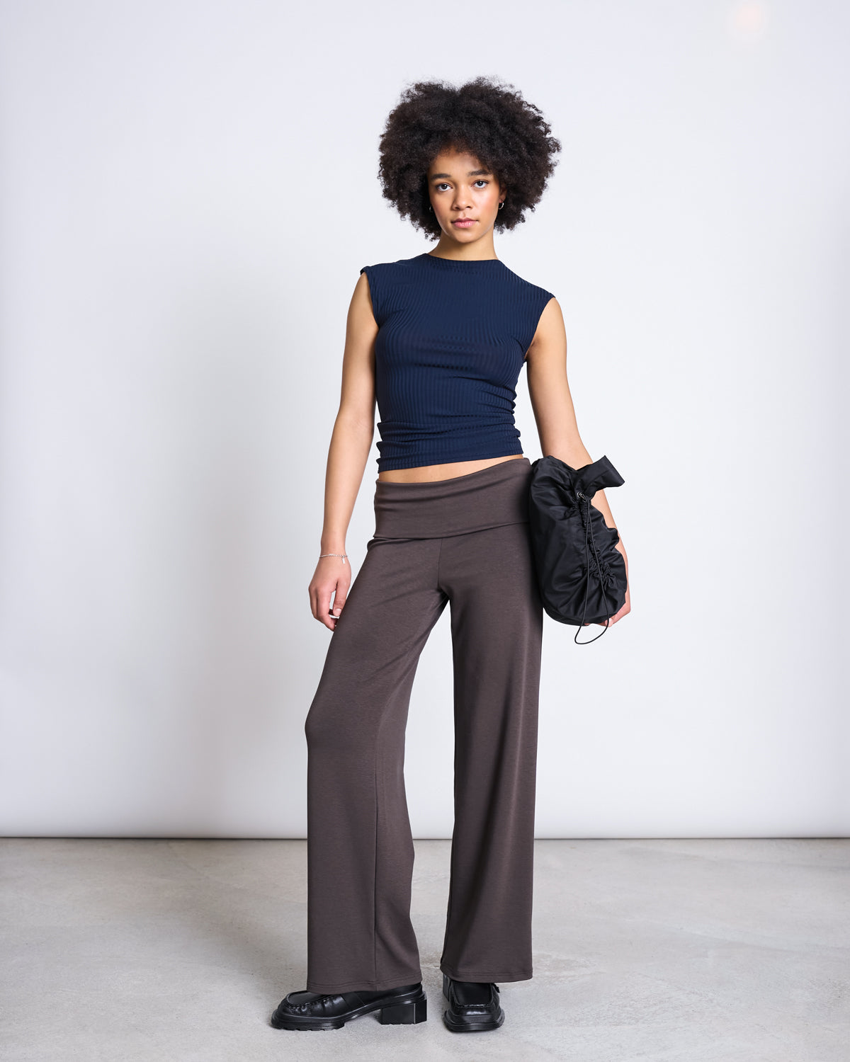 TENCEL™ LYOCELL RIB T-SHIRT APIS NIGHTFALL