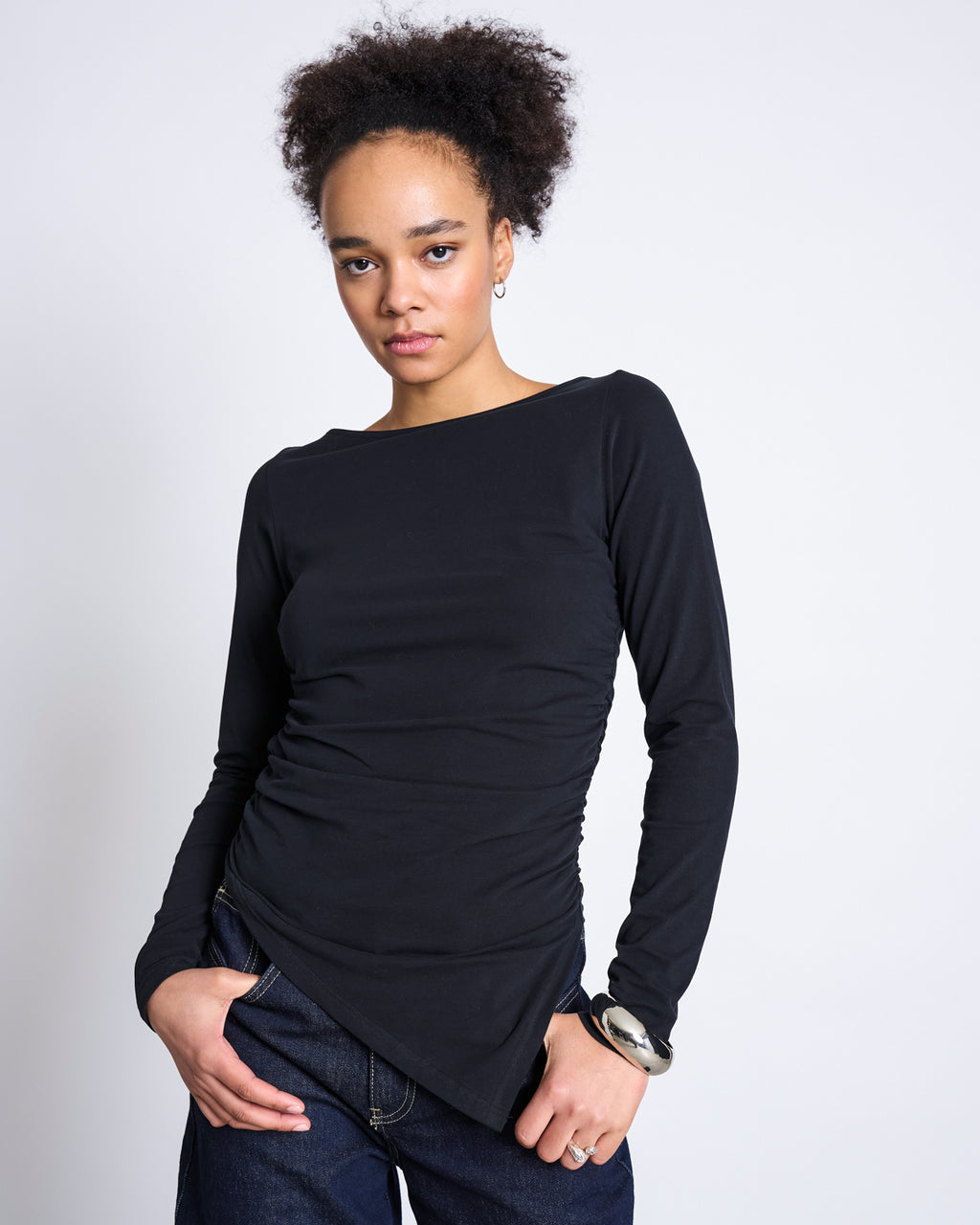 BOAT NECK LONGSLEEVE NOLY BLACK GOTS Longsleeves jan-n-june 1