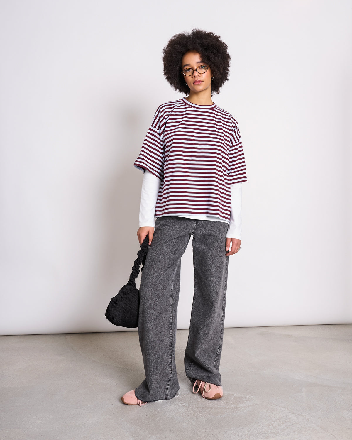 BOXY T-SHIRT TEMEL RED BLUE STRIPED T-shirt jan-n-june 1