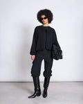 LOOSE TIE CARDIGAN ZEA BLACK GOTS Cardigan jan-n-june 1