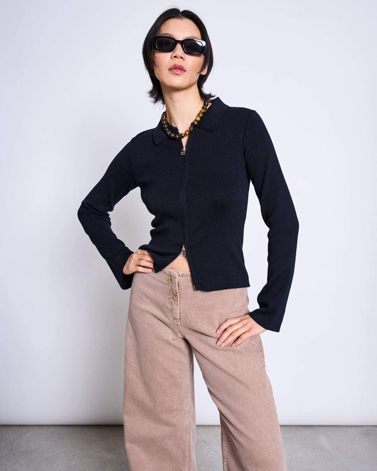 ZIP CARDIGAN TYRIE NIGHTFALL GOTS cardigan jan-n-june 1