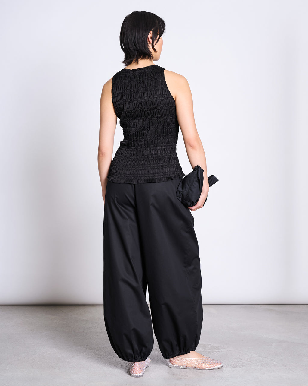 SMOCKED TANK TOP TARIS BLACK T-shirt jan-n-june 4