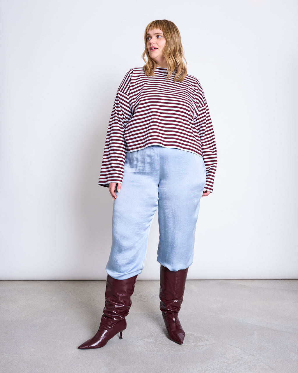 FLOWY WIDE PANTS NALI MID BLUE Pants jan-n-june 6