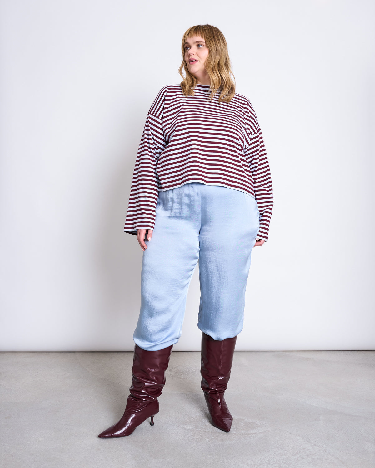 FLOWY WIDE PANTS NALI MID BLUE Pants jan-n-june 6