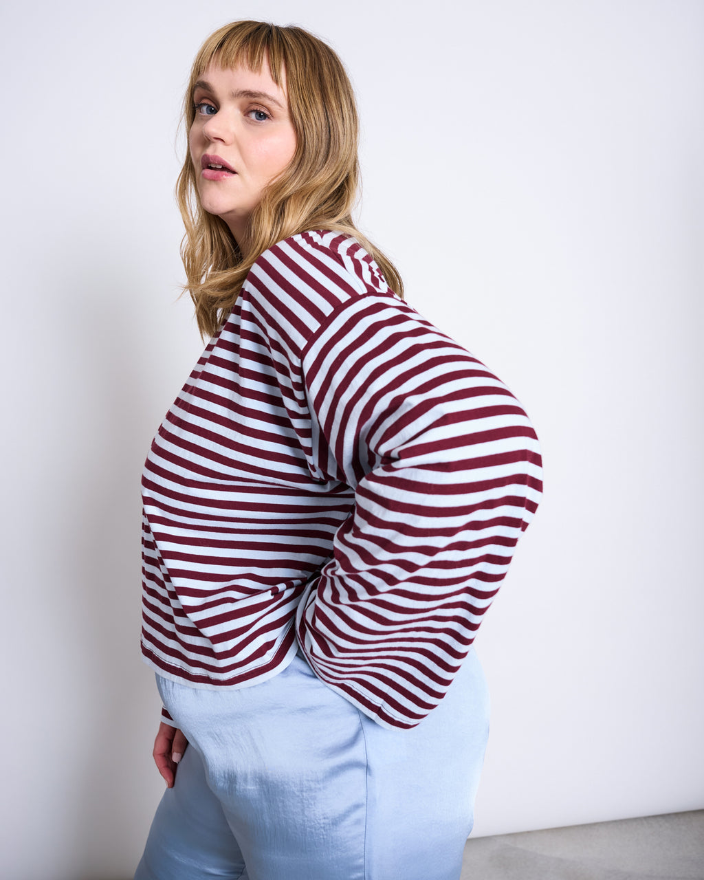 BOXY LONGSLEEVE ANKIRA RED BLUE STRIPED Longsleeve jan-n-june 3
