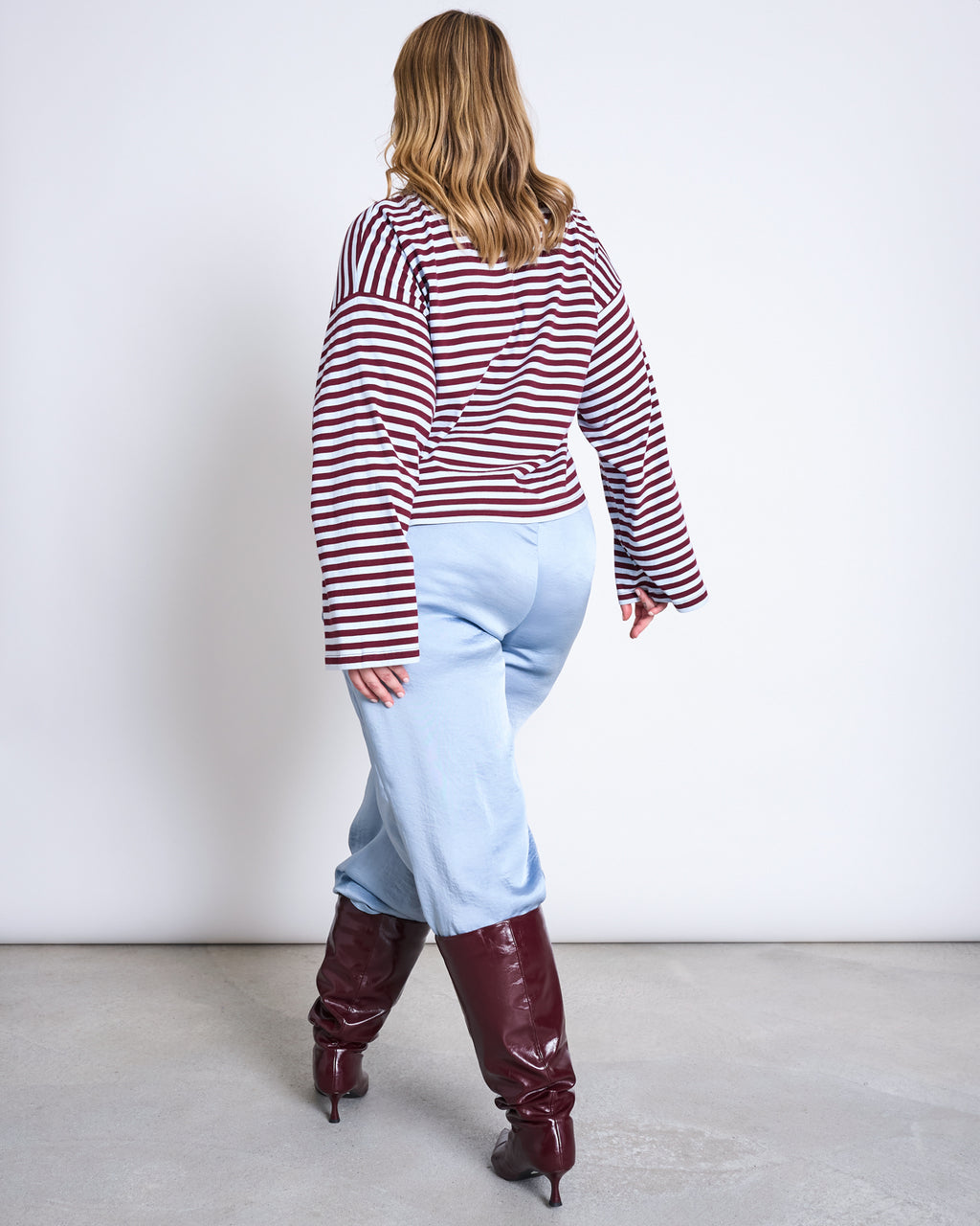 FLOWY WIDE PANTS NALI MID BLUE Pants jan-n-june 4
