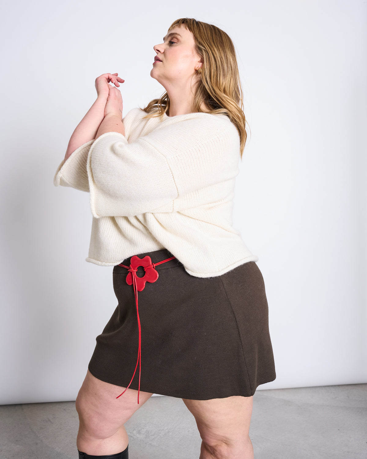 ALPACA KNIT SHIRT VAIL OFFWHITE Sweater jan-n-june 2