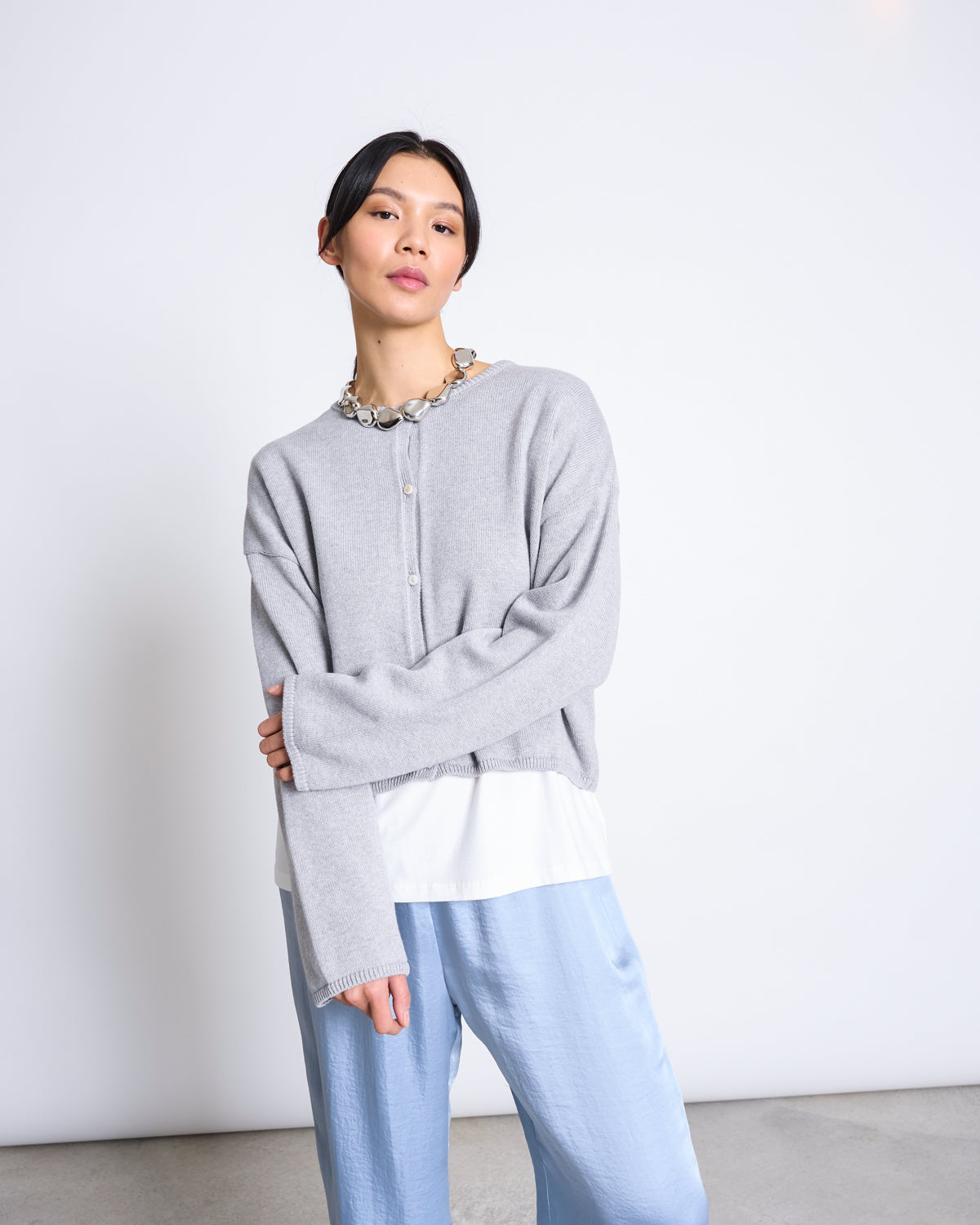 FLOWY WIDE PANTS NALI MID BLUE Pants jan-n-june 7