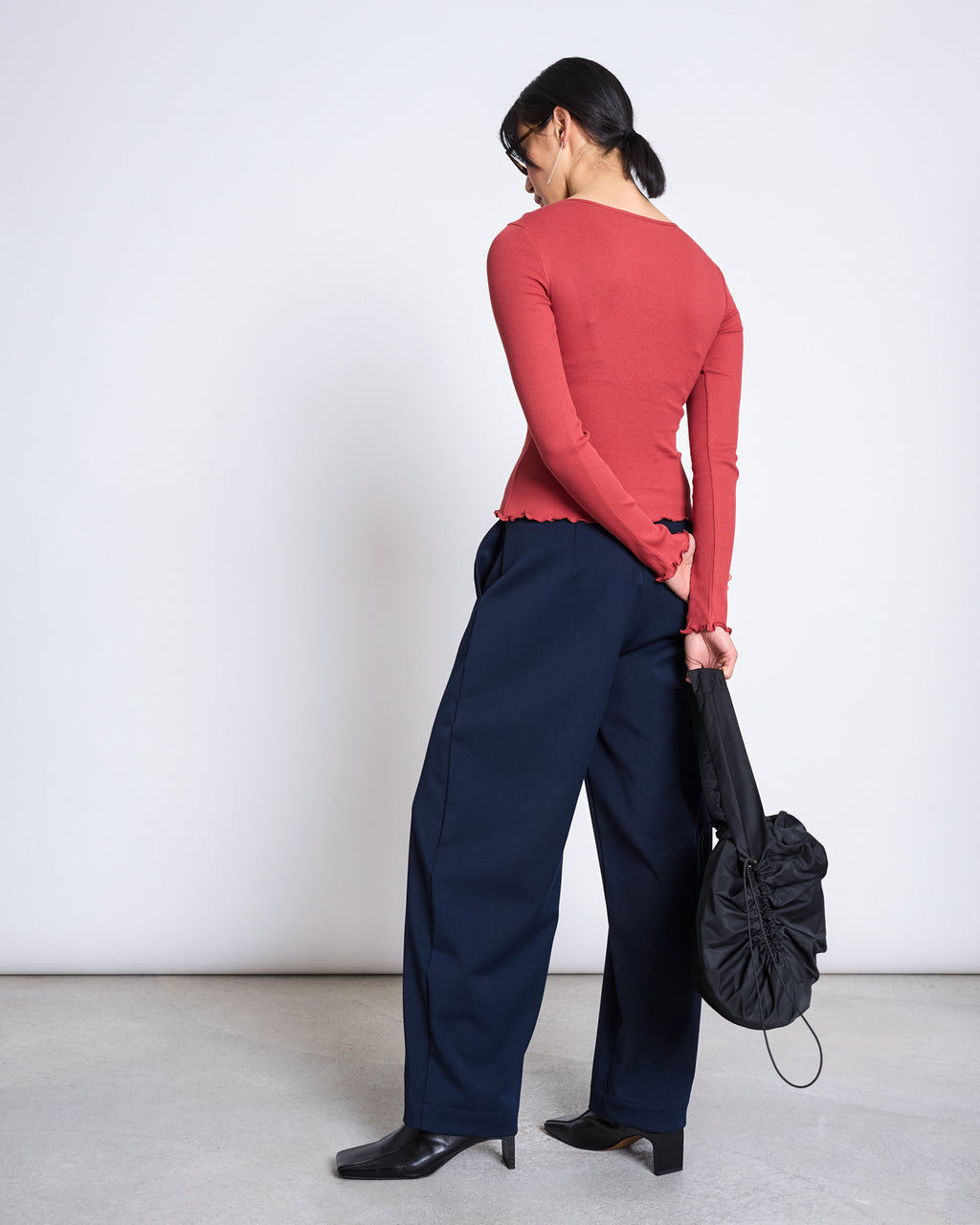 MINIRIB LONGSLEEVE AVERSA MID RED GOTS Longsleeve jan-n-june 4