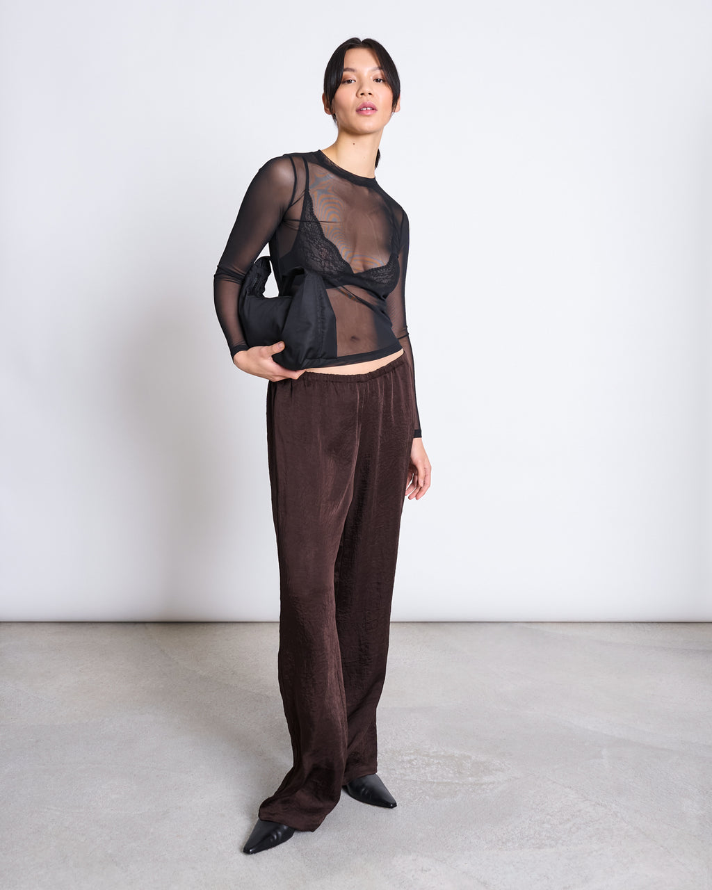 MESH LONGSLEEVE DORA BLACK Longsleeve jan-n-june 2