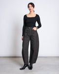 BARREL LEG DENIM JEANS FAYA DARK LEO PRINT GOTS Pants jan-n-june 1