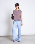 T-SHIRT OVAR RED BLUE STRIPED T-shirt jan-n-june 1