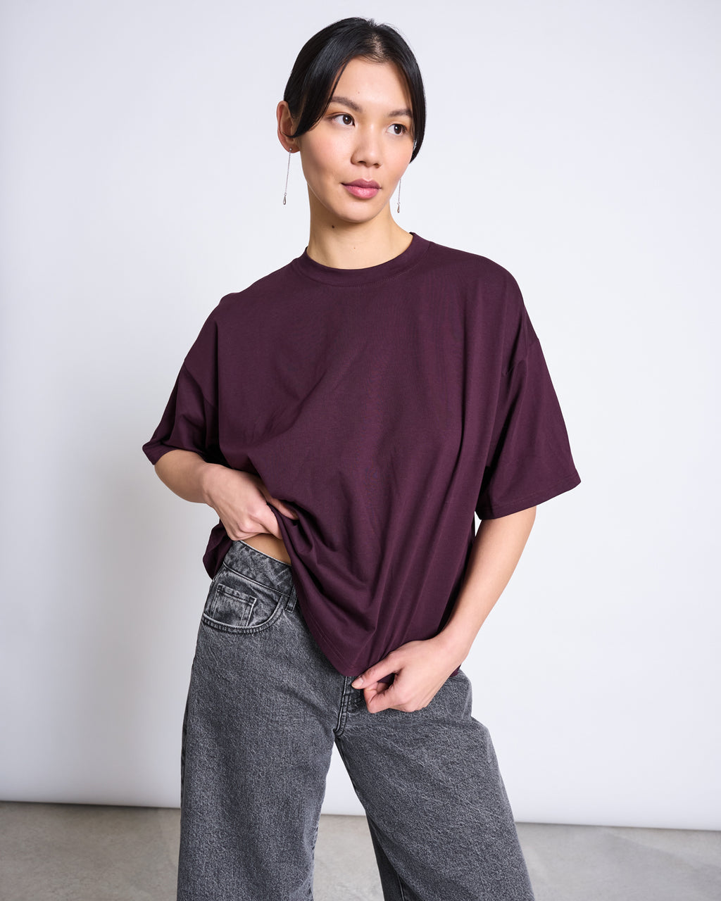 BOXY T-SHIRT TEMEL CHERRY LACQUER