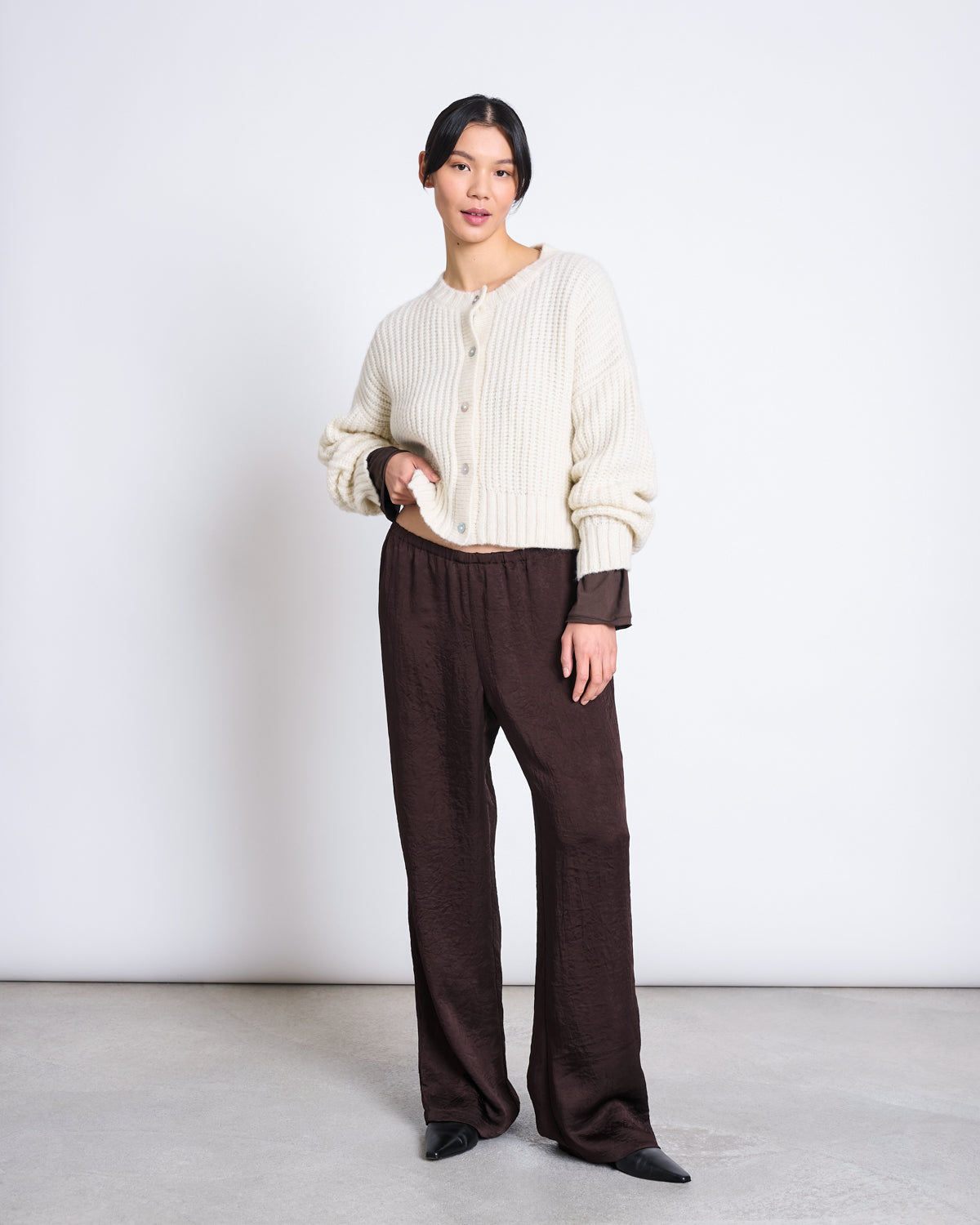 ALPACA CREWNECK CARDIGAN BENI OFFWHITE Cardigan jan-n-june 1