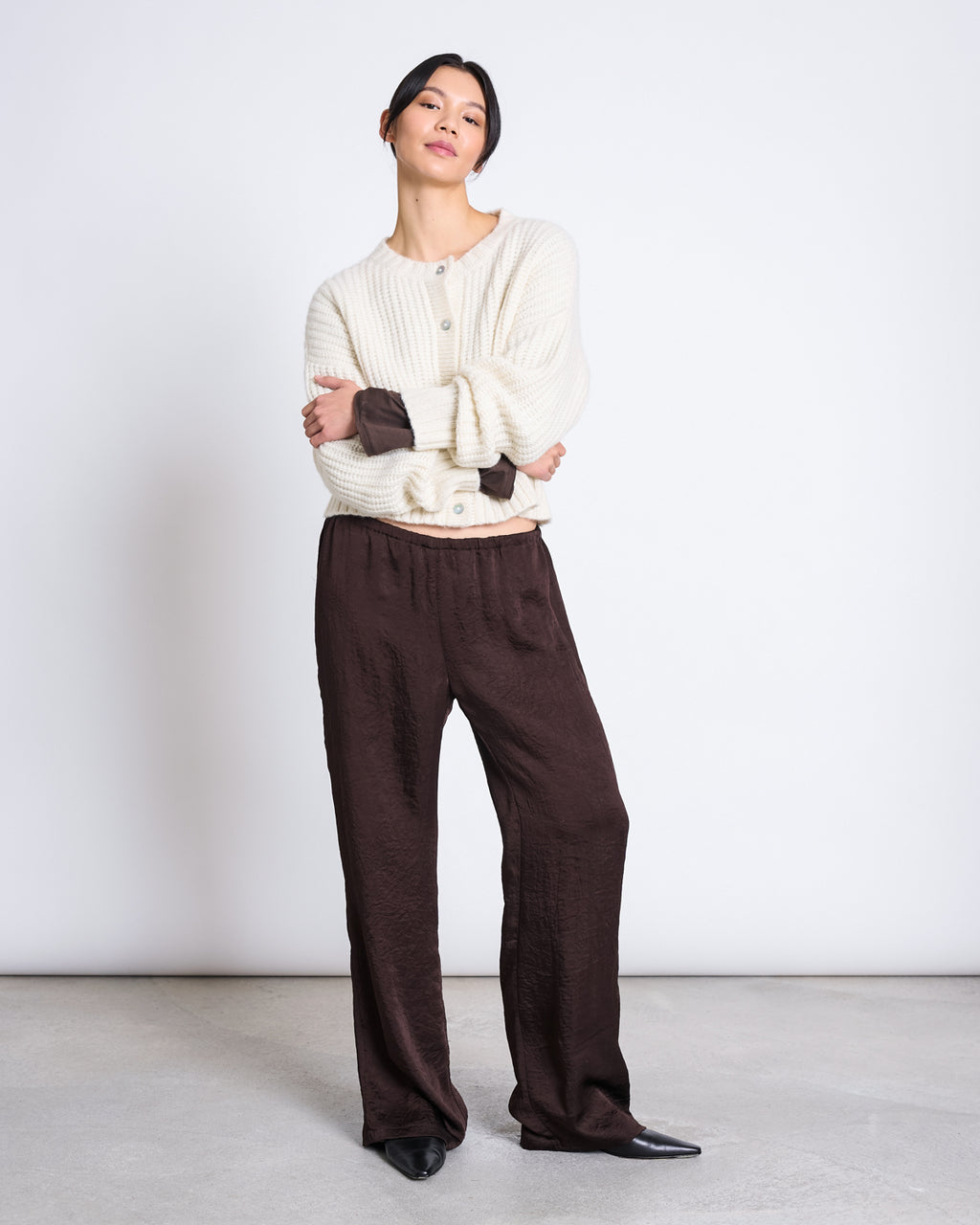 ALPACA CREWNECK CARDIGAN BENI OFFWHITE Cardigan jan-n-june 3