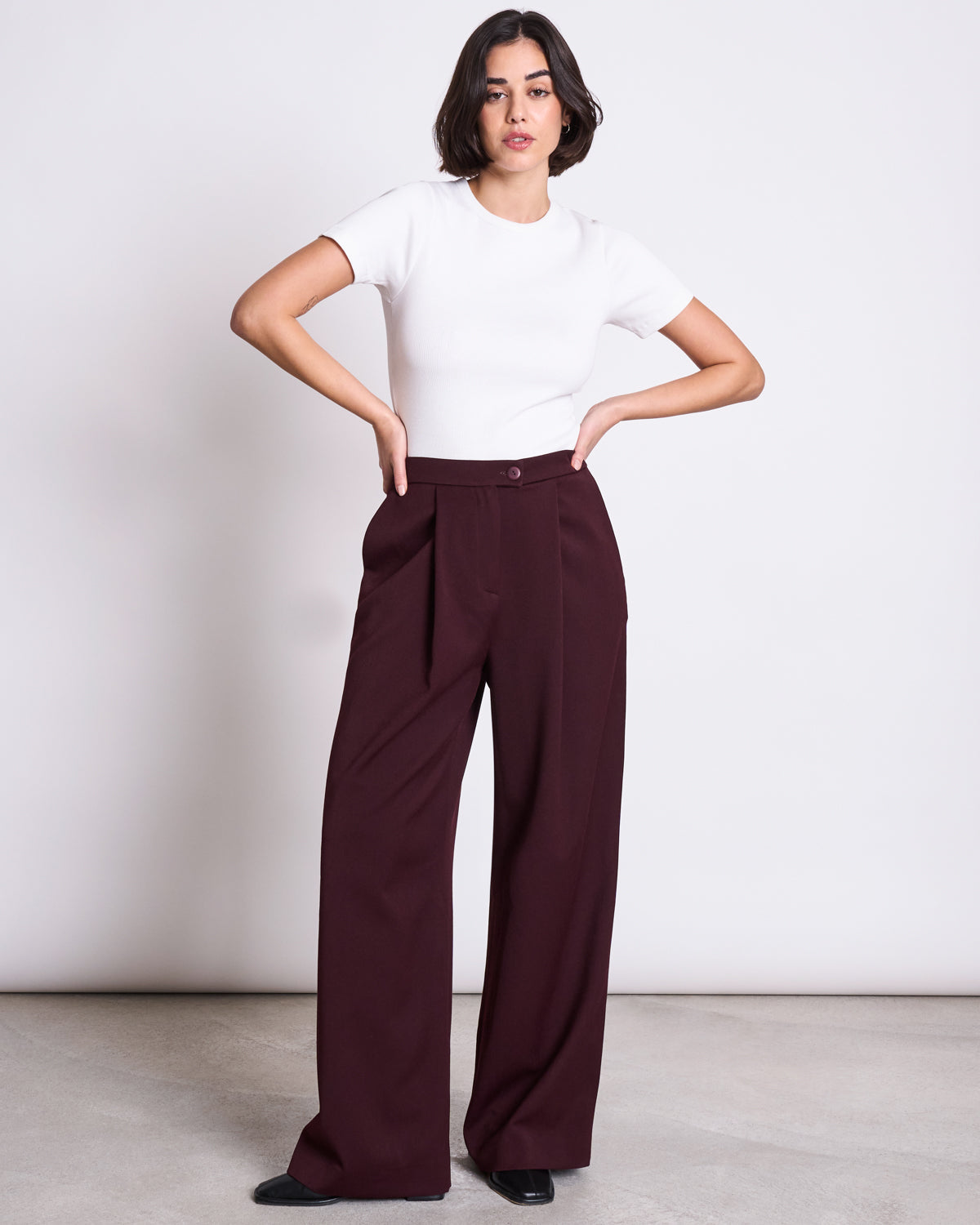 WIDE PANTS GIZA INTENSE RUST