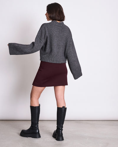 ASYMMETRIC JUMPER SAMEA DARK GREY GOTS