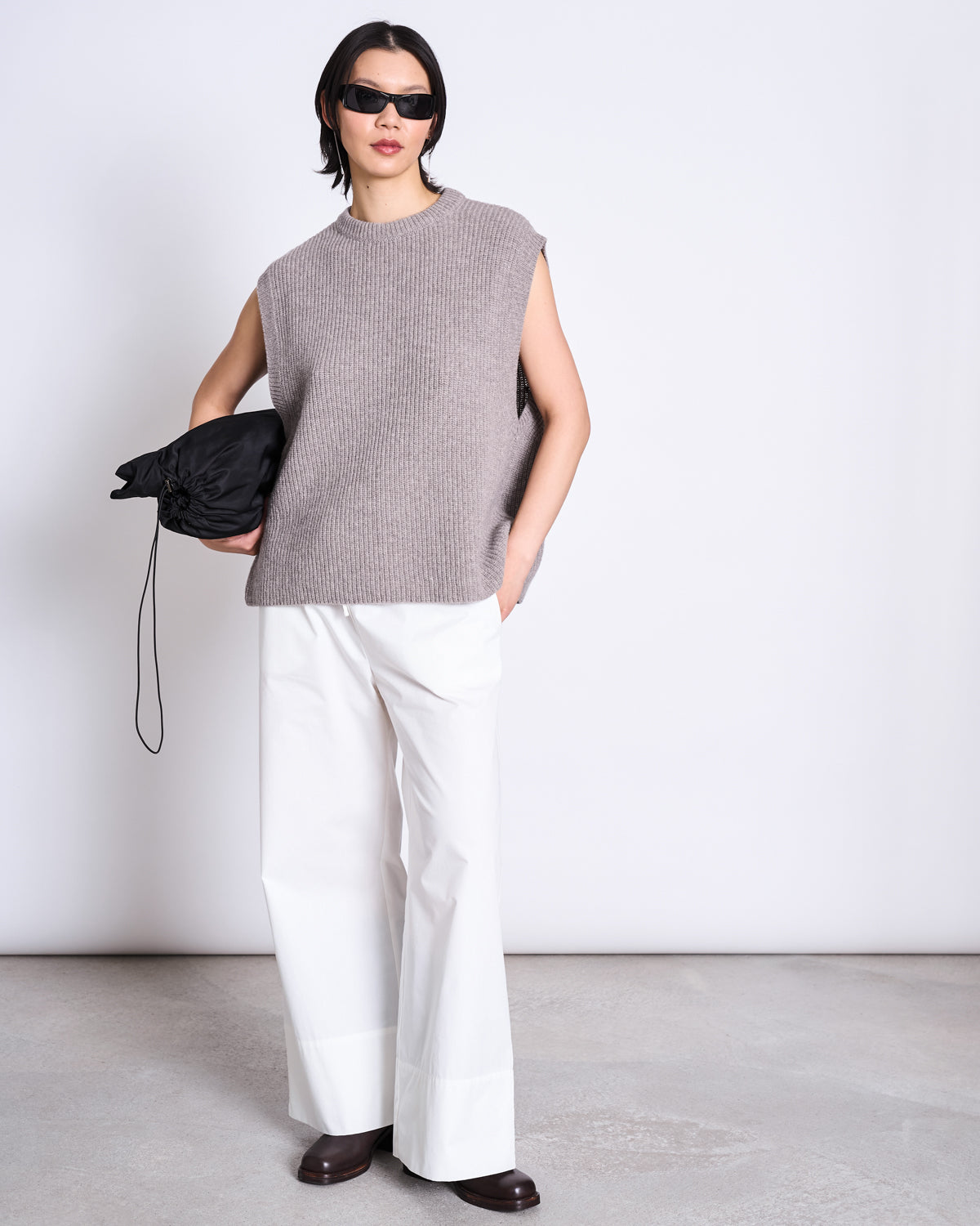 LAMBSWOOL SLIPOVER PURL OAT GOTS Sweater jan-n-june 1
